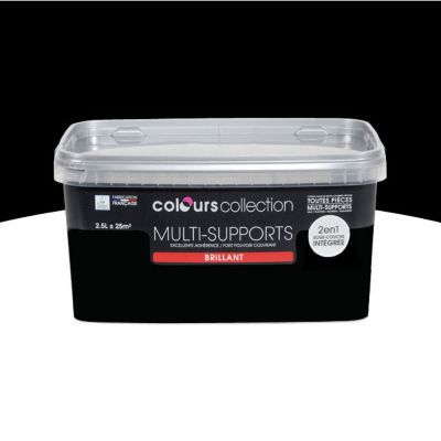 Image of Peinture multi-supports COLOURS Collection noir brillant 2,5L 3454976663306_CAFR