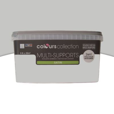 Image of Peinture multi-supports COLOURS Collection gris cendré satin 2,5L 3454976663450_CAFR
