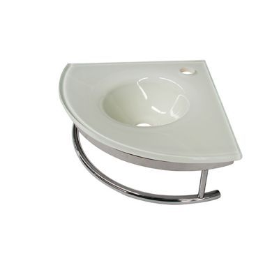 Lave-mains verre blanc Cooke & Lewis Galaxite 45 cm