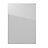 Façade de cuisine 1 porte blanc brillant L.60 x H.100.5 cm Artic