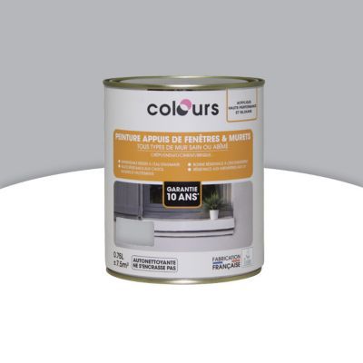 Peinture appuis de fenêtre & murets COLOURS gris 0,75L | Castorama