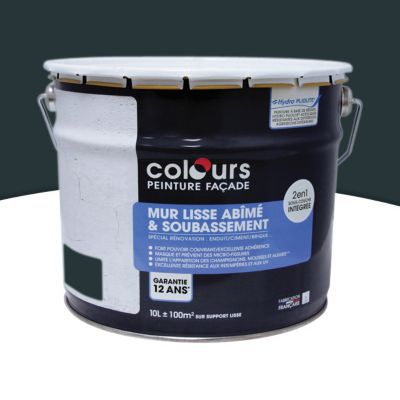 Peinture façade 2 en 1 Colours anthracite 10L | Castorama