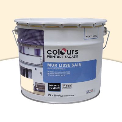 Peinture façade lisse Colours ton pierre 10L | Castorama