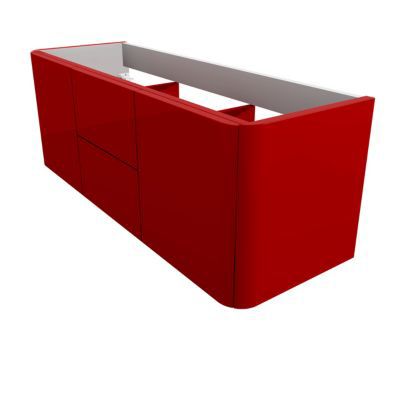 Meuble sous vasque rouge COOKE & LEWIS Ceylan 140 cm