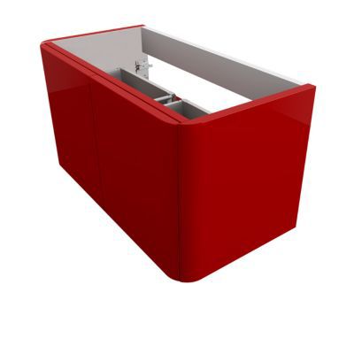 Meuble sous vasque rouge COOKE & LEWIS Ceylan 95 cm