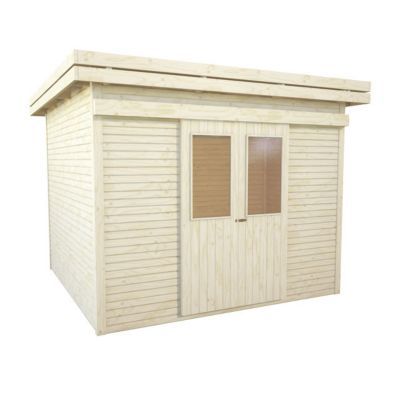 Abri de jardin bois Blooma Akaa 2  8 5 m² ép.28 mm