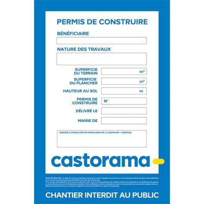 Panneau déclaration préalable castorama