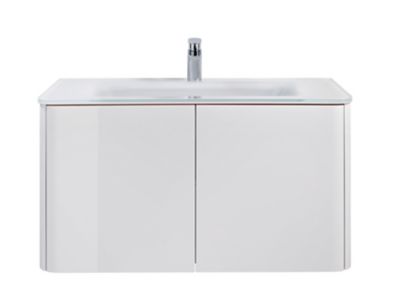 Ensemble de salle de bains Ceylan blanc 95 cm