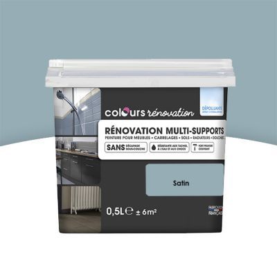 Peinture de rénovation multi-supports COLOURS bleu grisé ...