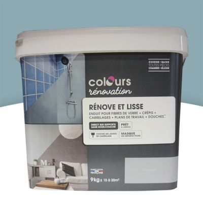 Enduit de rénovation Rénove et lisse Bleu minéral 9Kg