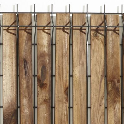 Lames d'occultation pour grillage soudé bois Blooma (x 40) h.120 cm