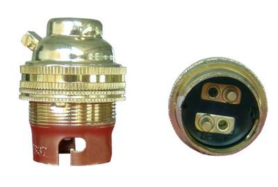 Douille B22 laiton Diall + bague