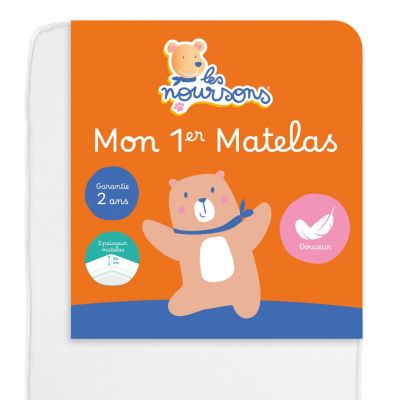 Matelas Bébé / Enfant - Réversible - OekoTex - Garantie 2 ans - Fabrication française