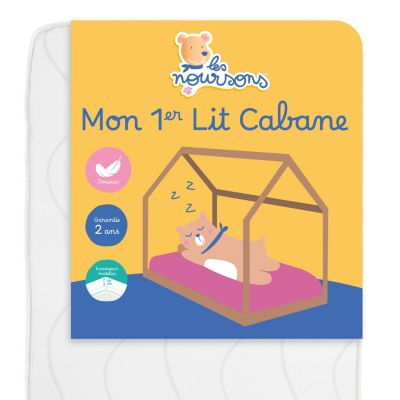 Matelas Enfant / Bébé 80x160 cm - Idéal pour Lit Cabane / Lit Gigogne - Réversible - Oeko Tex