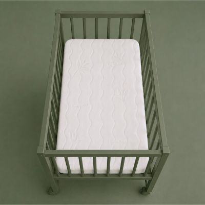 Matelas Berceau Bamboo - 80x40 cm - Viscose au Toucher Ultra Doux - Déhoussable - Oeko-Tex