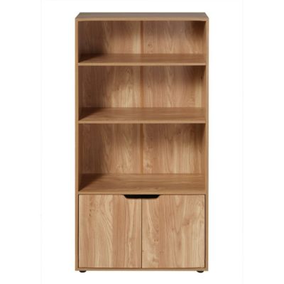 ÃtagÃ¨re 3 niveaux et Rangement 2 portes H120 cm - MODU