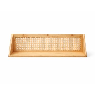 Etagère murale en bambou et rotin naturel L60 cm TIYA - vue 2