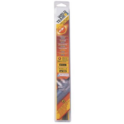 10 baguettes acier cuivré Weldteam ?2 x 330 mm