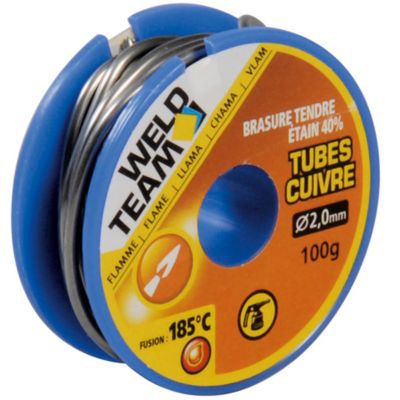 Bobine d'étain 40%Weldteam 100 g