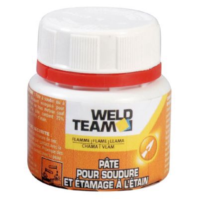 Pà¢te pour soudure et étamage à  l'étain