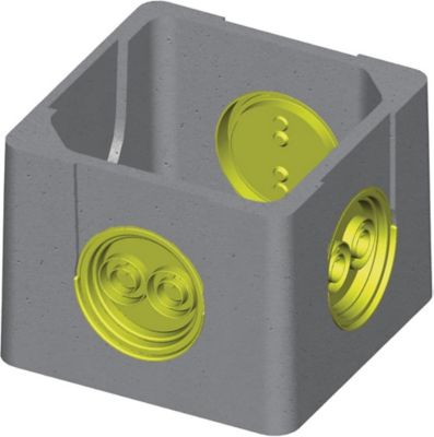 Boîte béton à opercules Epers 25 x 25 cm