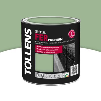 Peinture spéciale fer extérieur/intérieur Tollens vert olive brillant