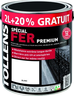 Peinture Speciale Fer Ext Int Coloris Blanc 2l 20 Castorama