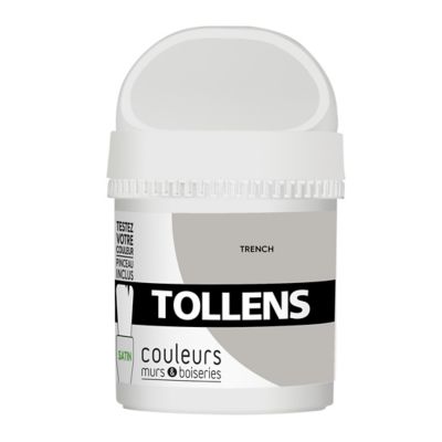 Testeur peinture murs et boiseries Tollens trench satin 50ml