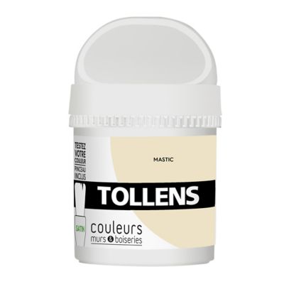 Testeur peinture murs et boiseries Tollens mastic satin 50ml