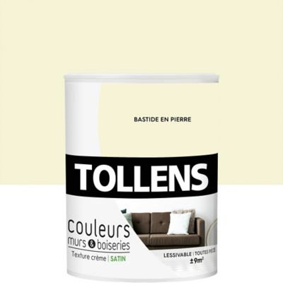 Peinture murs et boiseries Tollens bastide en pierre satin 0,75L