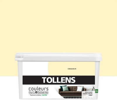Peinture murs et boiseries Tollens craquelin satin 2,5L