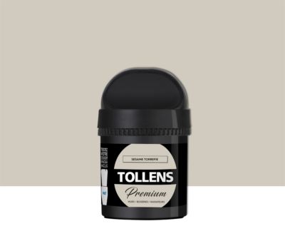 Testeur peinture Tollens premium murs, boiseries et radiateurs sésame torréfié mat 50ml