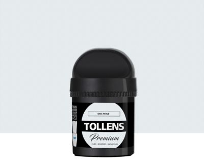 Testeur peinture Tollens premium murs, boiseries et radiateurs gris perlé mat 50ml