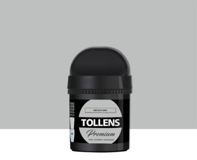 Testeur peinture Tollens premium murs, boiseries et radiateurs reflets gris mat 50ml