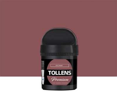 Testeur peinture Tollens premium murs, boiseries et radiateurs vin chaud mat 50ml