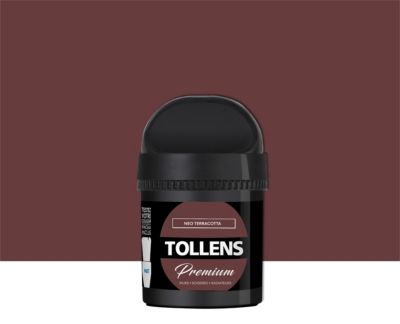 Testeur peinture Tollens premium murs, boiseries et radiateurs néo terracotta mat 50ml