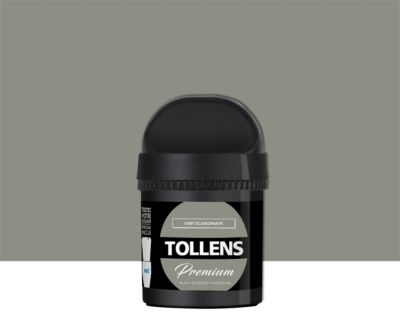 Testeur peinture Tollens premium murs, boiseries et radiateurs vert scandinave mat 50ml