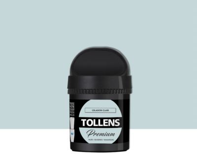 Testeur peinture Tollens premium murs, boiseries et radiateurs céladon clair mat 50ml