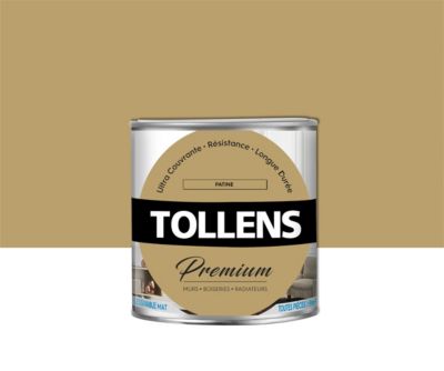 Peinture Tollens premium murs, boiseries et radiateurs patine mat 0,75L