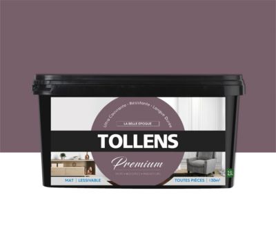 Peinture Tollens premium murs, boiseries et radiateurs la belle époque mat 2,5L
