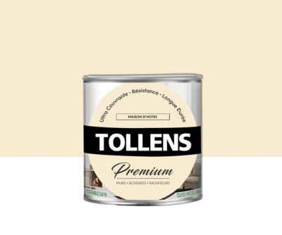 Peinture Tollens premium murs, boiseries et radiateurs maison d'hôtes satin 0,75L