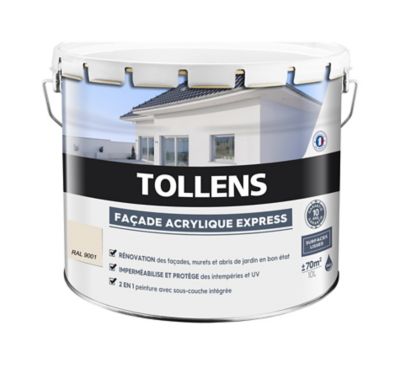 Peinture extérieure façade Tollens express ton pierre 10L