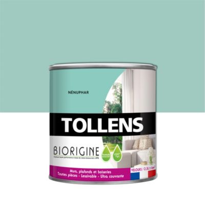 Peinture murs et plafonds Biorigine Tollens velours nénuphar 0,5L