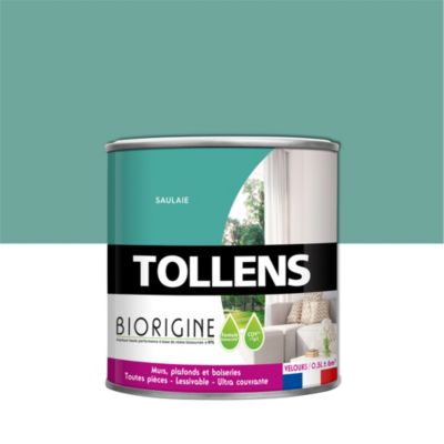 Peinture murs et plafonds Biorigine Tollens velours saulaie 0,5L