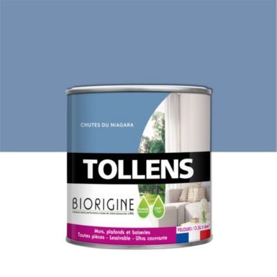 Peinture murs et plafonds Biorigine Tollens velours niagara 500ml