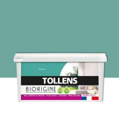 Peinture murs et plafonds Biorigine Tollens velours saulaie 2L