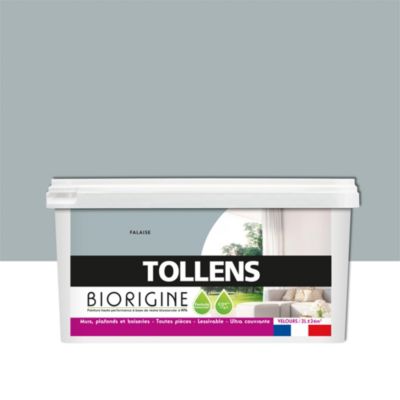 Peinture murs et plafonds Biorigine Tollens velours falaise 2L