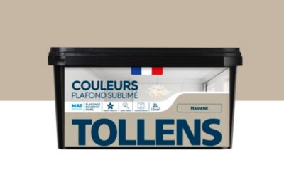 Peinture Plafond Sublimé Tollens mat beige havane 2L
