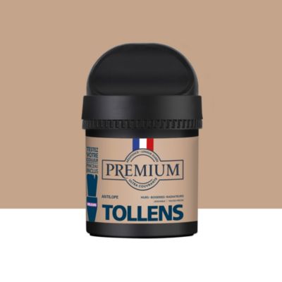 Peinture Tollens premium murs, boiseries et radiateurs beige antilope velours 50ml