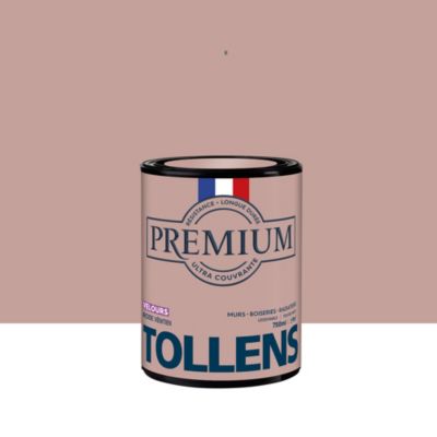 Peinture Tollens premium murs, boiseries et radiateurs rose venitien velours 750ml